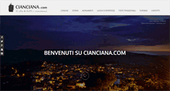 Desktop Screenshot of cianciana.com